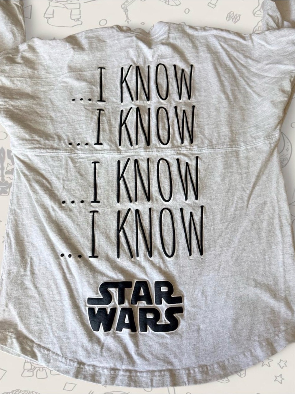 Disney Parks Star Wars "...I Know" Spirit Jersey